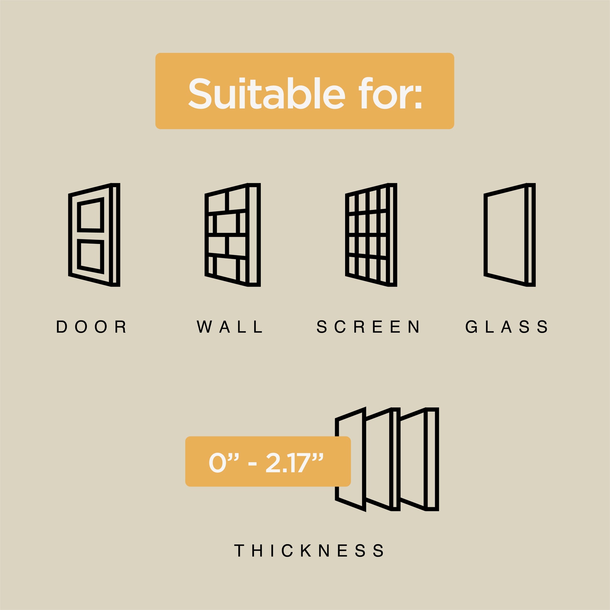 Super Tough Small Pet Door Screens, Doors up to 2.17" Thick, for Pets up to 20 Lb, Black