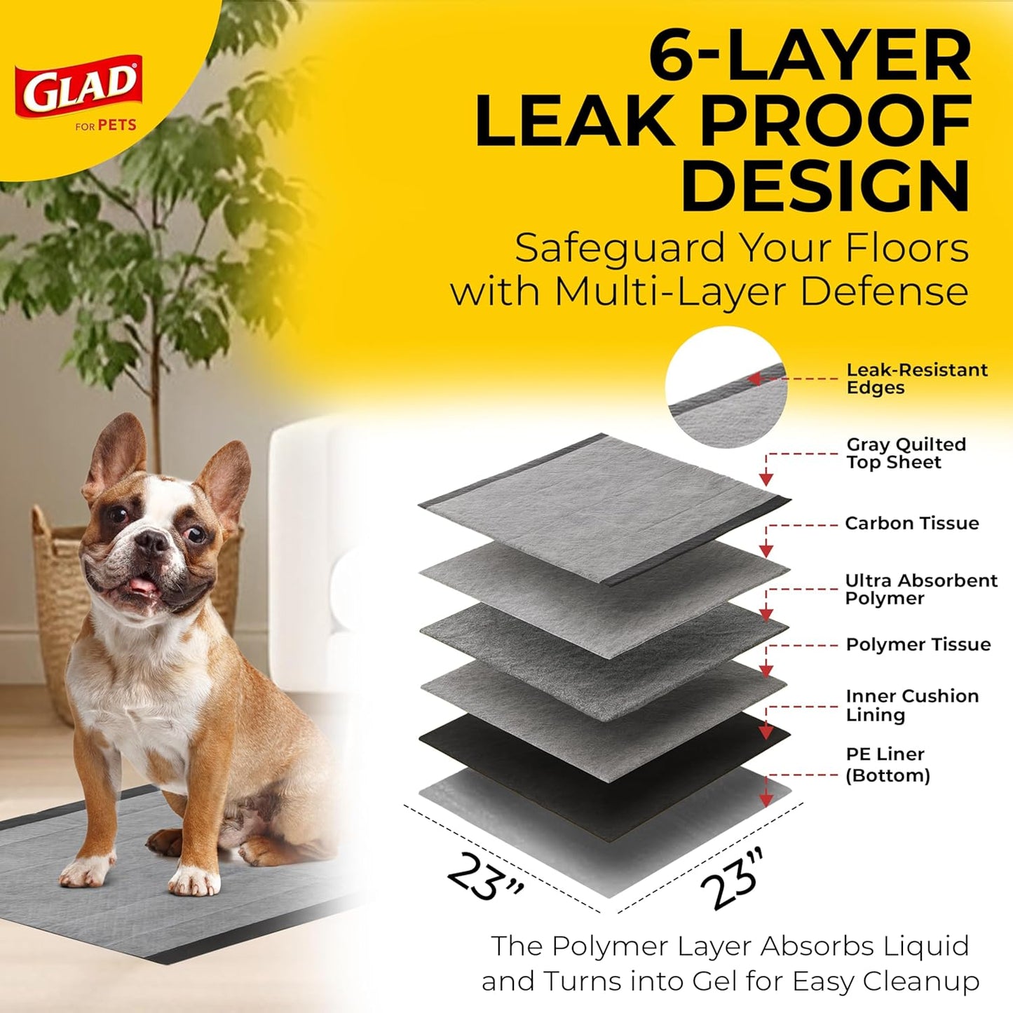 SKAFFLES FFP8654ST  100 Count Pets Activated Carbon Training Pads