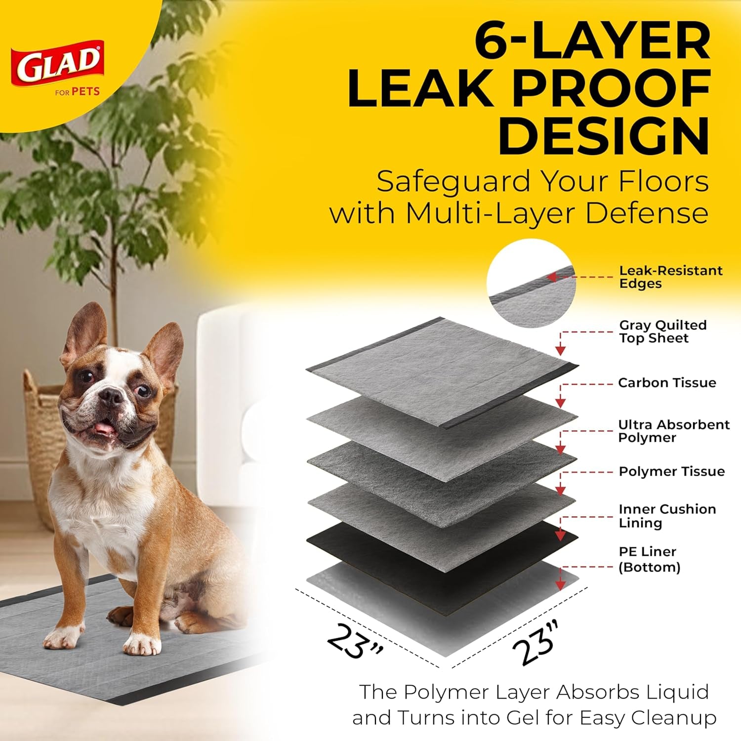 SKAFFLES FFP8654ST  100 Count Pets Activated Carbon Training Pads