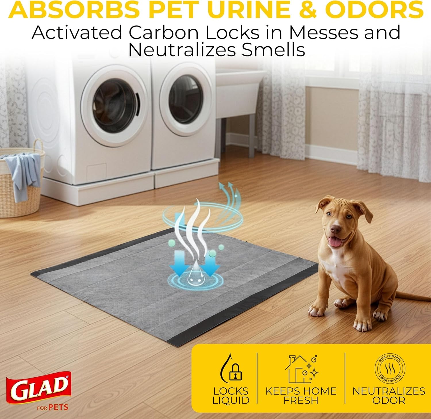 SKAFFLES FFP8654ST  100 Count Pets Activated Carbon Training Pads
