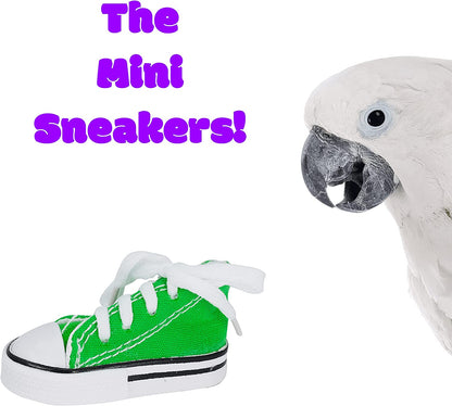 6 Mini Sneaker Bird Toy Parrot Craft Cage Craft Toys Cages Small Dog,Cat Pet Cockatiel,African Grey,Cockatoo