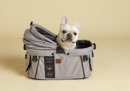 Sway - Small & Medium Dog & Cat Carrier, Booster Seat & Car Bed - Gray Husky