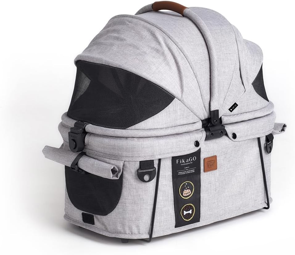 Sway - Small & Medium Dog & Cat Carrier, Booster Seat & Car Bed - Gray Husky