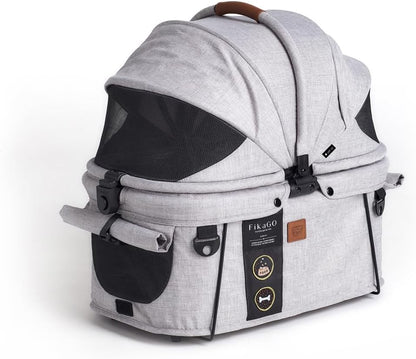 Sway - Small & Medium Dog & Cat Carrier, Booster Seat & Car Bed - Gray Husky