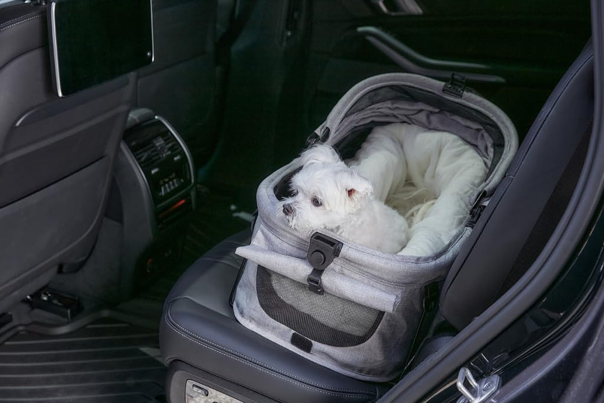 Sway - Small & Medium Dog & Cat Carrier, Booster Seat & Car Bed - Gray Husky