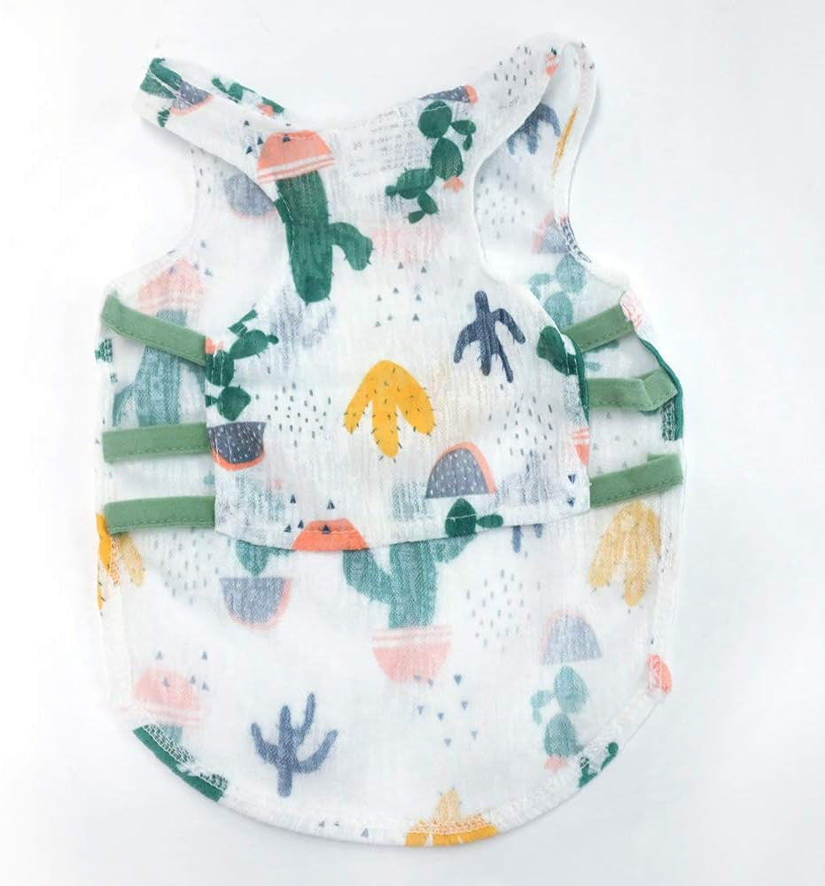 Pets Clothes, Cute Shirts for Dogs and Cats, Breathable Sunscreen Vest for Canines, Tshirt Apparel for Small and Medium Pets