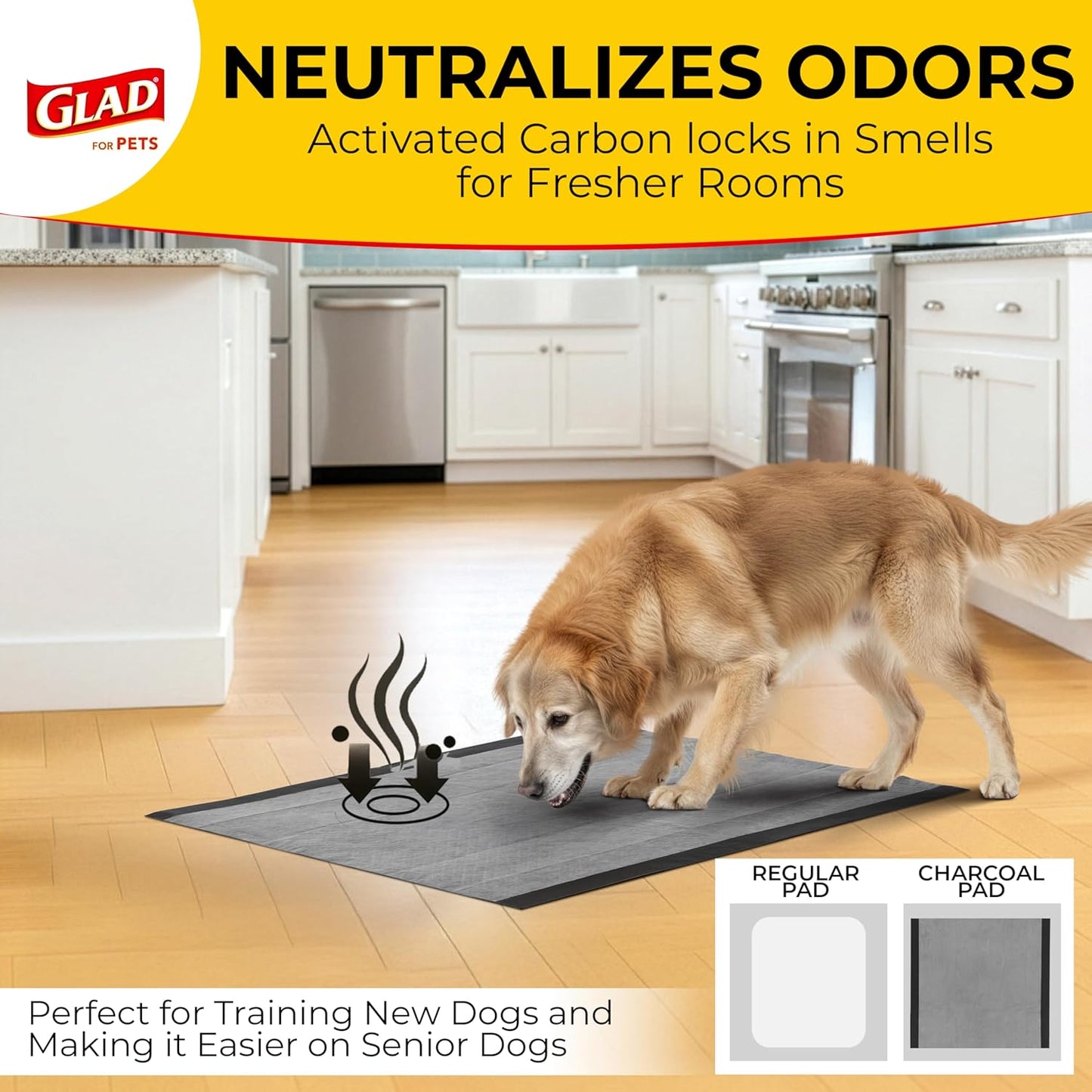 SKAFFLES FFP8654ST  100 Count Pets Activated Carbon Training Pads