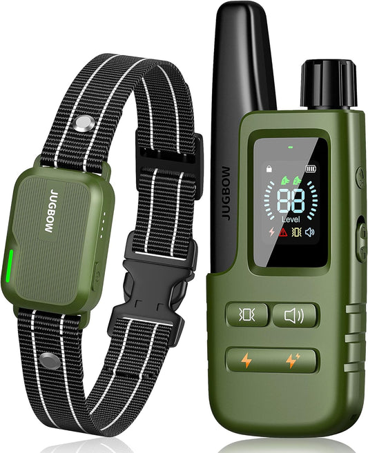 Dog Shock Collar with Remote - 3300 Ft Waterproof IPX7 Dog Training Collar for 10-120 Lbs Large Medium Small Dogs, Rechargeable E-Collar