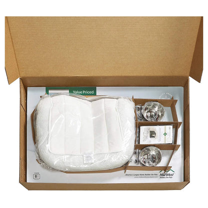 Dog Crate Starter Kit with Bed, Cover & Bowls